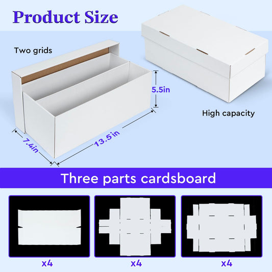 ULTRGEE 4-Pack top-loaders inside shows organized storage capacity.