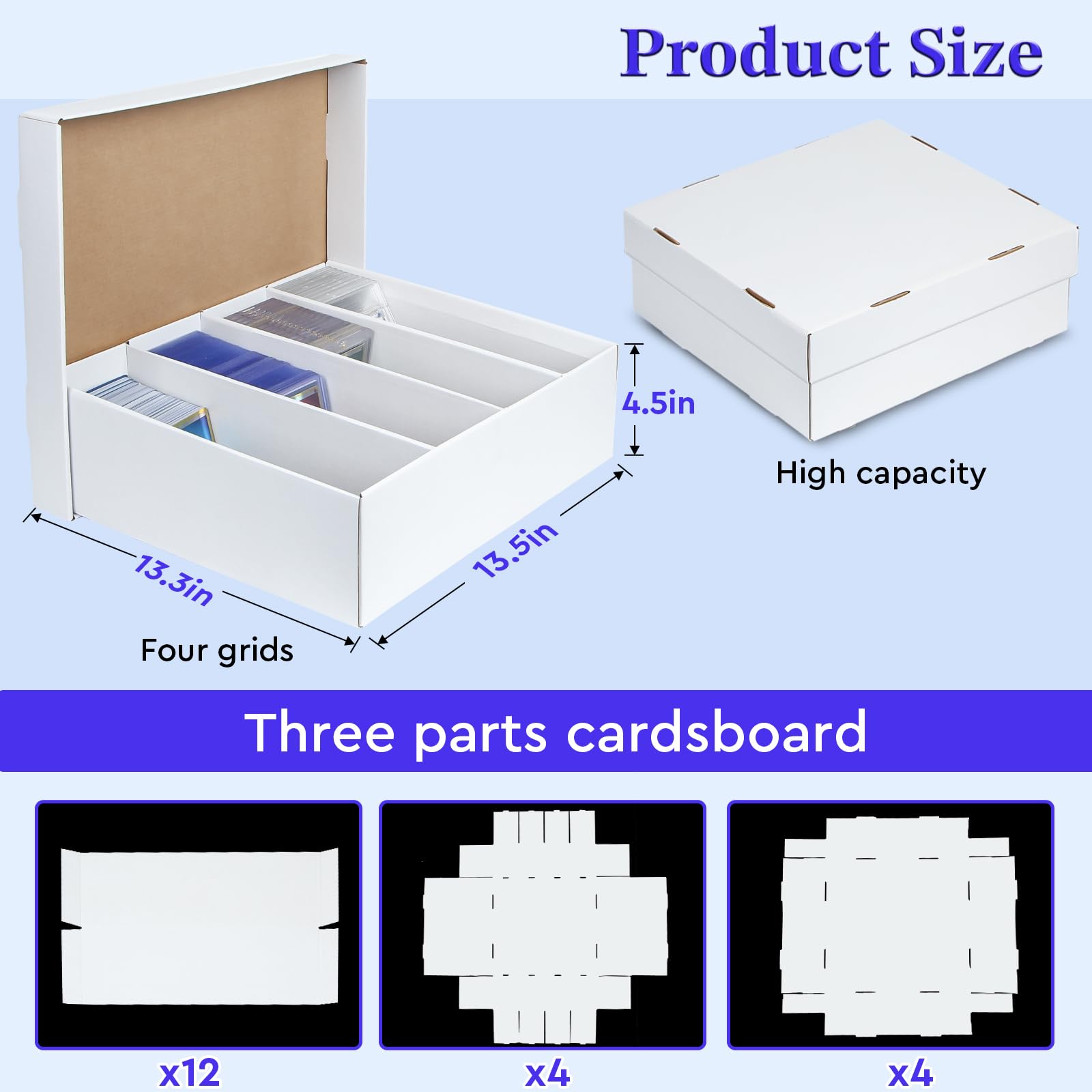 ULTRGEE box holding 900+ top loaders keeps collection neatly organized.