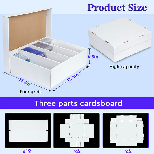 ULTRGEE box holding 900+ top loaders keeps collection neatly organized.