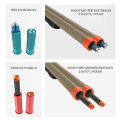 ULUCTROM triple-shot-cartridges, ready-to-use packs boost quick reloads.