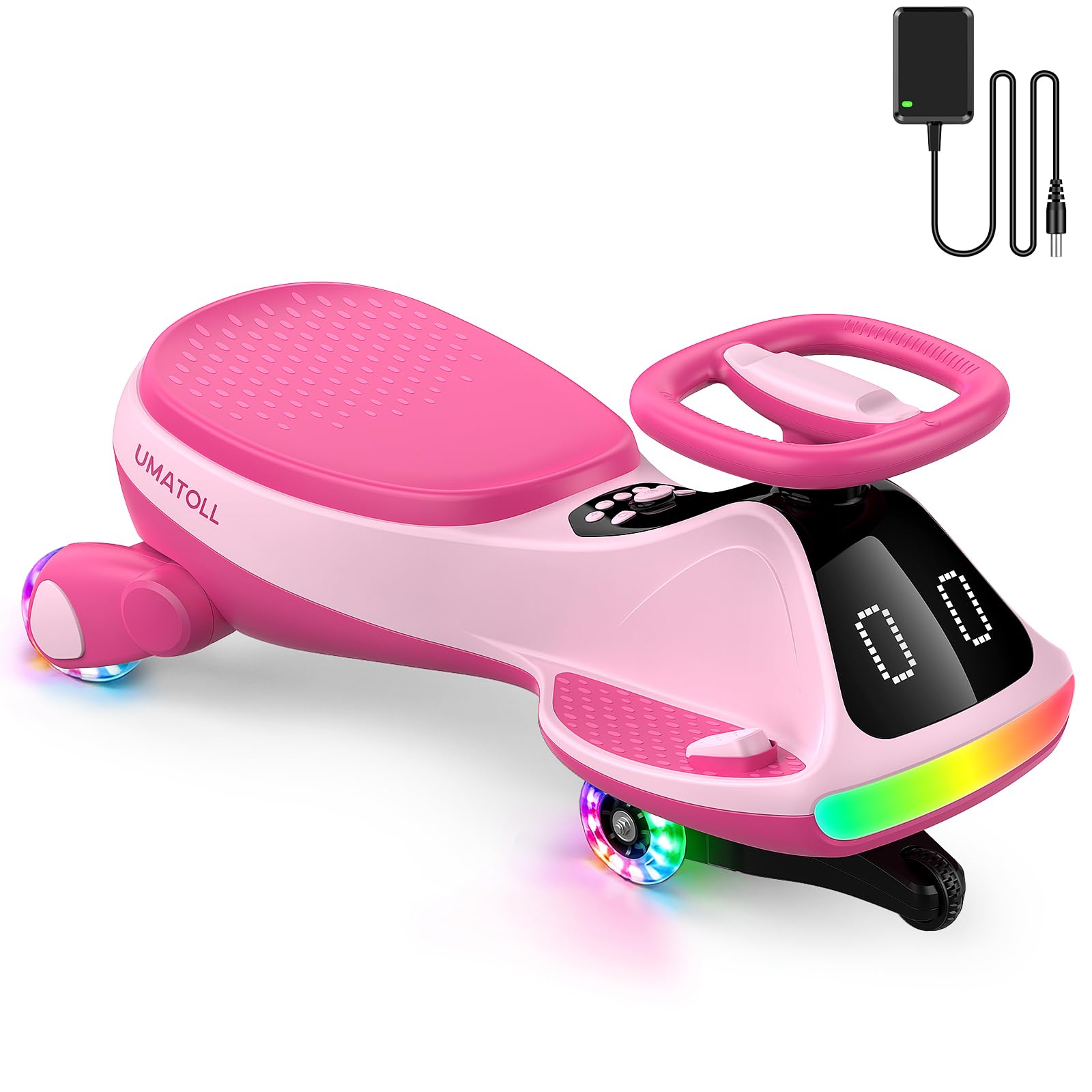 Umatoll front view showing vehicle shape and safety base for stable play