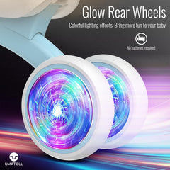 Umatoll fully enclosed wheels protect tiny feet during play