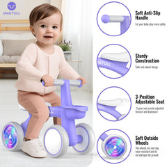 Umatoll bike shows safety steering limiter for stable learning