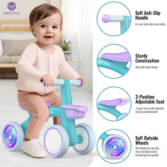 Umatoll safety features with steering limiter helps prevent tipping during first rides.