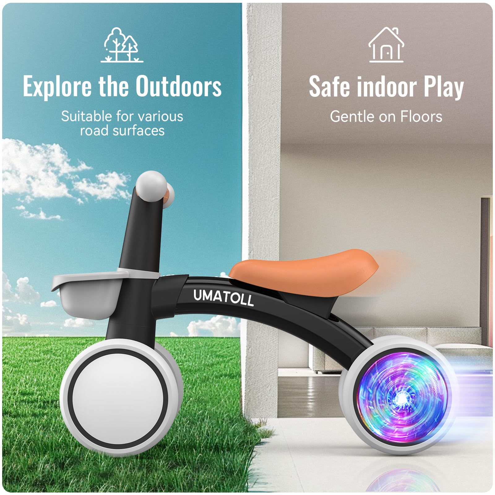 Umatoll TPU handle offers a firm, secure grip.