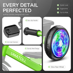 Umatoll tricycle battery-free lights add vibrant fun without charging.