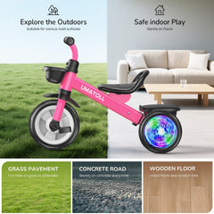 Umatoll tricycle rose outdoor adventure ready for yard trips.