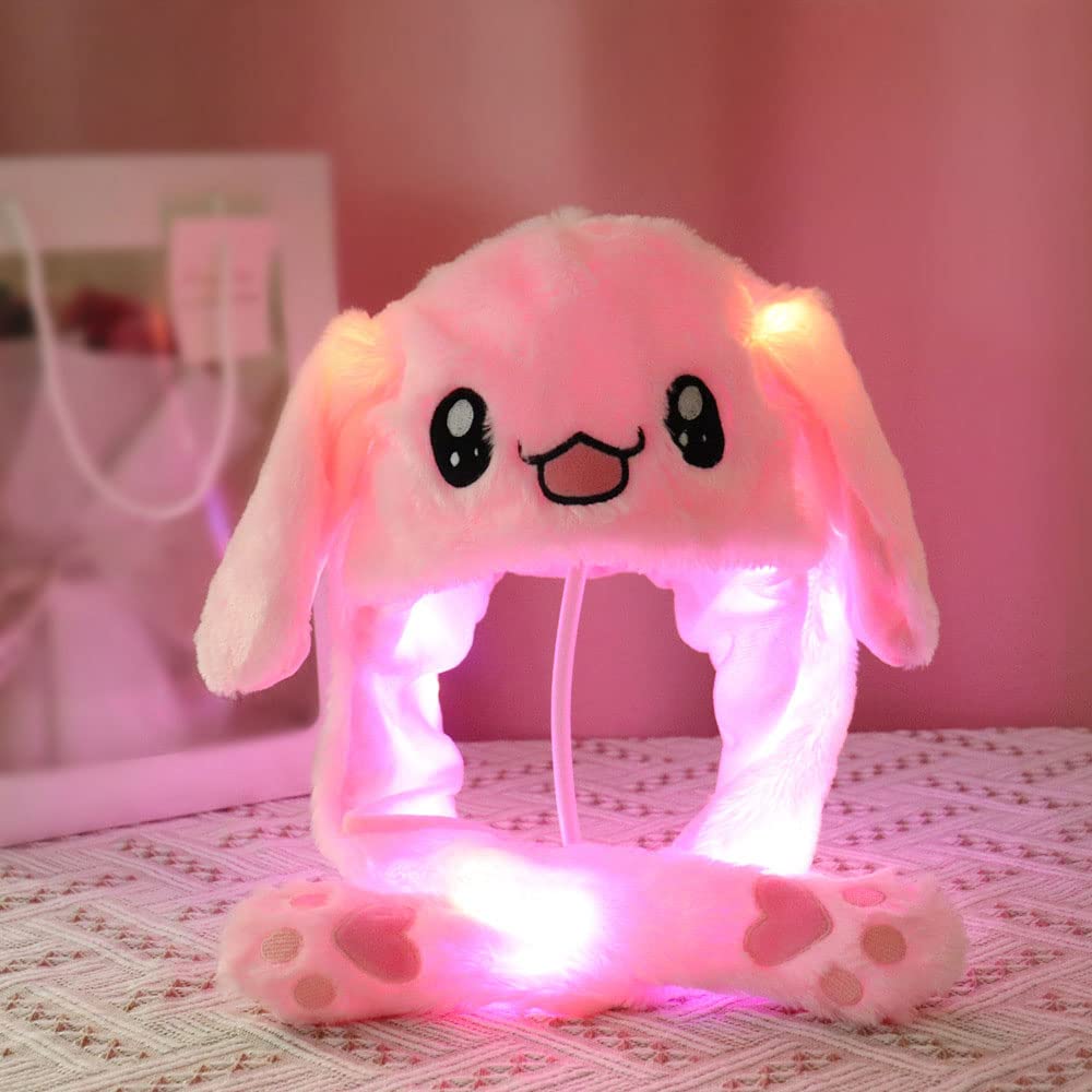 umbresen Bunny Hat paw press triggers adorable ear jumps