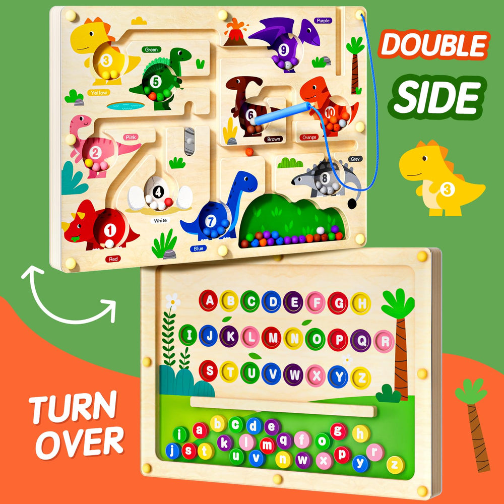 UMEREACT dinosaur side with color bins encourages color sorting and counting