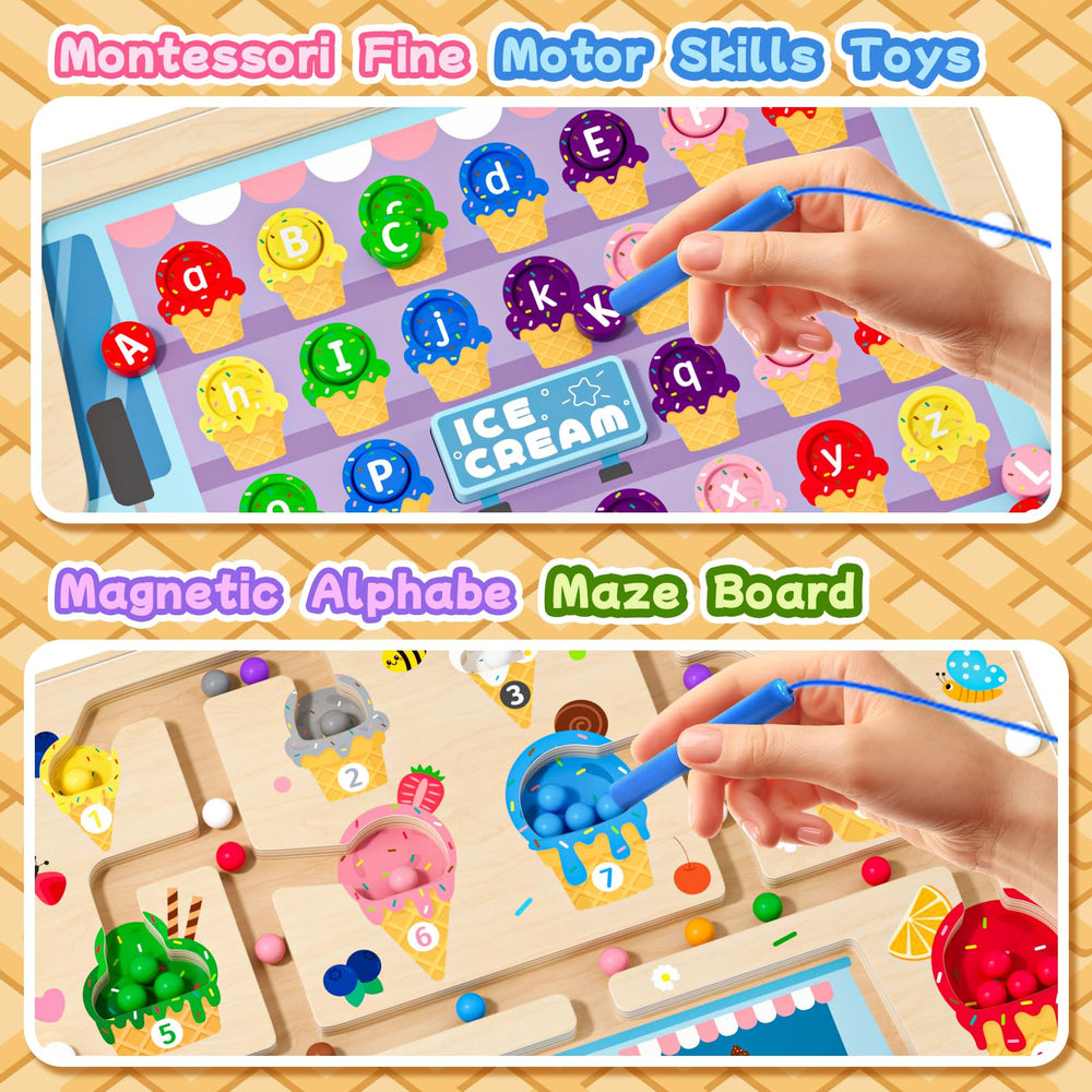 UMEREACT wooden Montessori board with sturdy construction