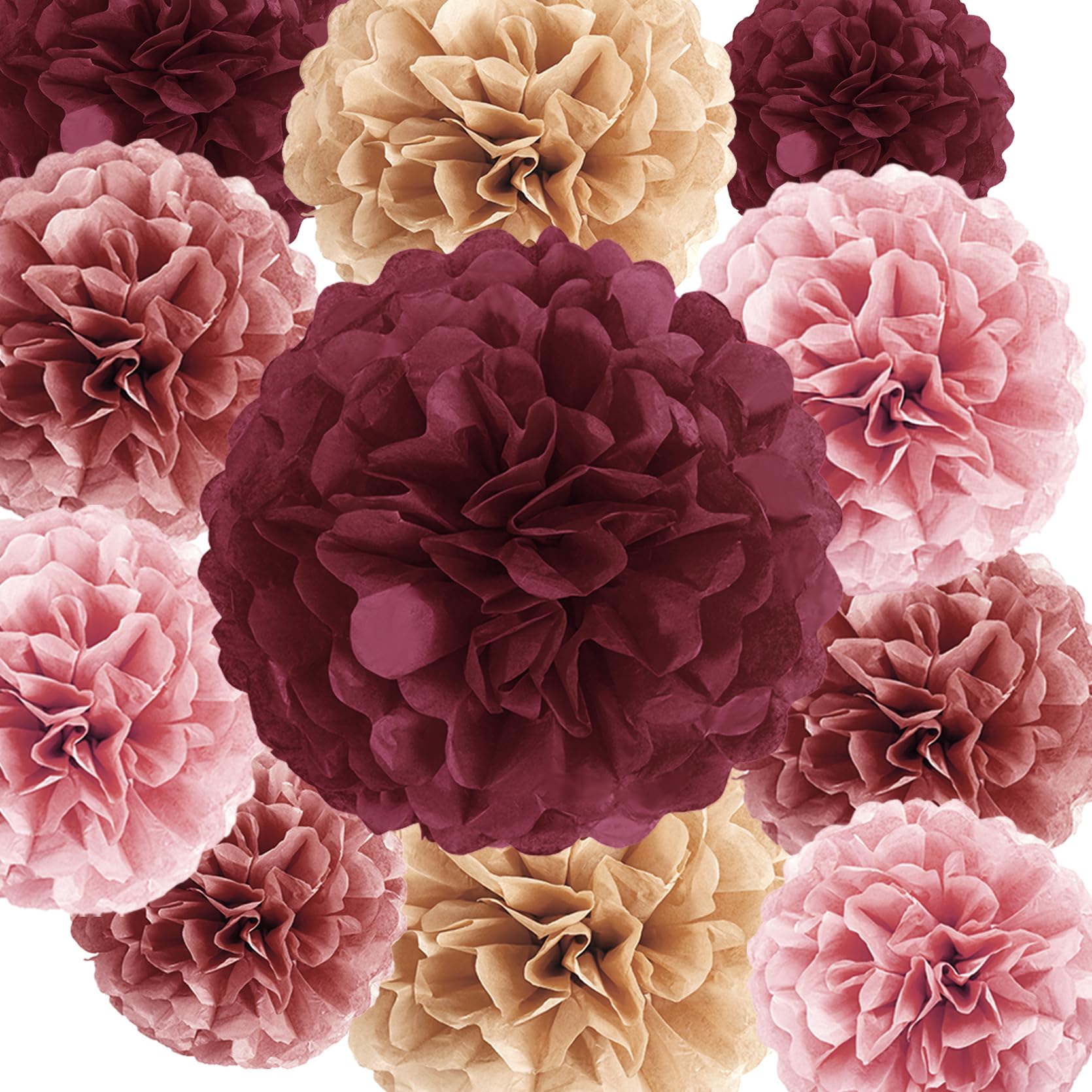 Umgozrz pink burgundy Happy Birthday banner creates a cheerful focal point.