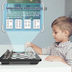 umissfun Electronic Chess Set puzzle library with 1000 exercises for challenge