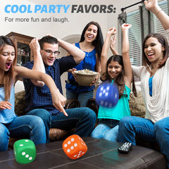 Umnodobn bright color foam dice for color sorting and playful learning.