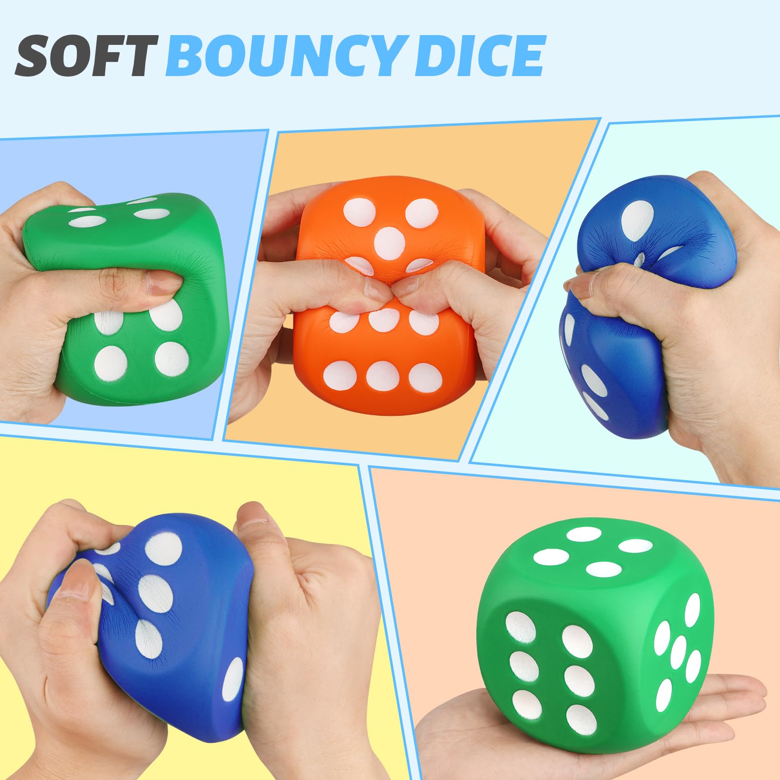 Umnodobn jumbo classroom dice, engaging and easy to handle.