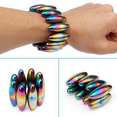 Umnodobn Rattle Magnets Snake Eggs office decor adds a modern iridescent touch.