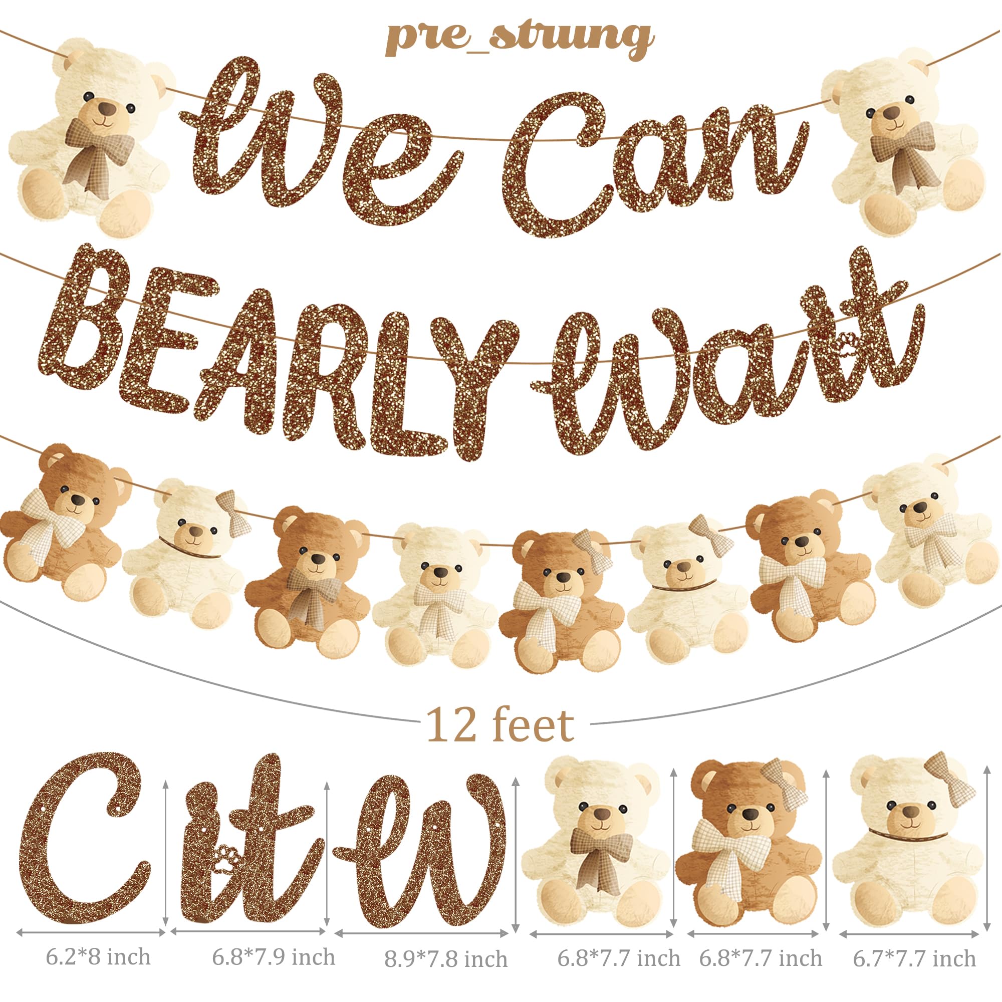 umoni teddy bear garland decoration adds charm to wall and photos
