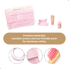 UMU wooden doctor kit syringe for kids enables safe pretend injections