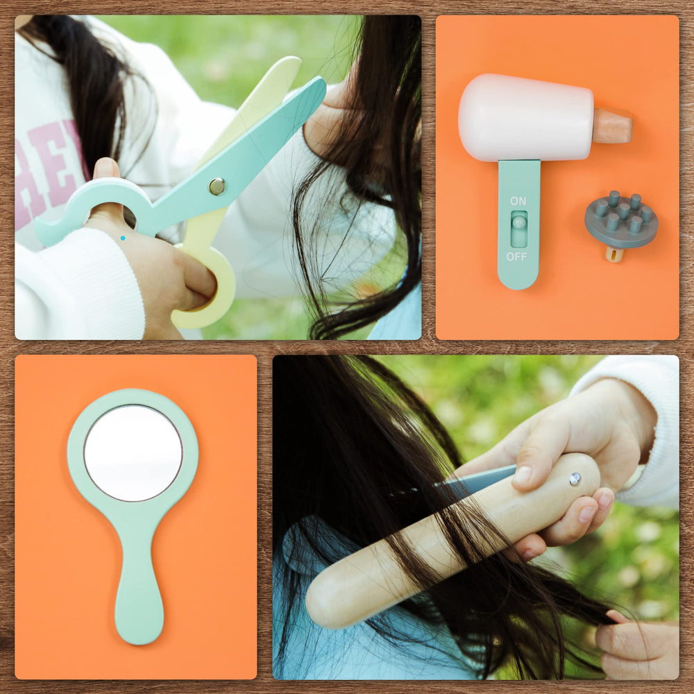 UMU mirror and brush set supports interactive salon storytelling for kids