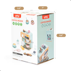 UMU kitchen cafe playset promotes creative play and fine motor skills.
