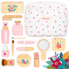 UMU wooden makeup kit lipstick for safe pretend play and creative exploration.