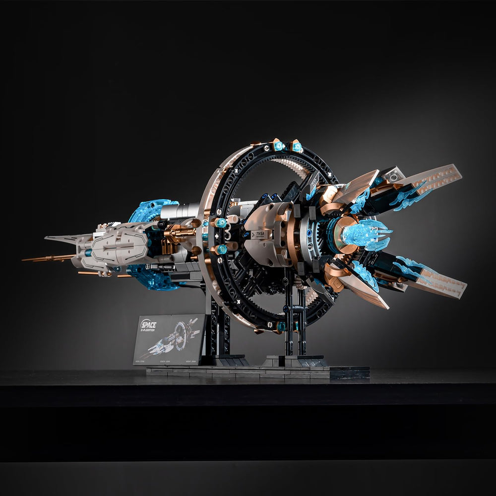 UNCLE BRICK Power motor driving propulsion effects on display