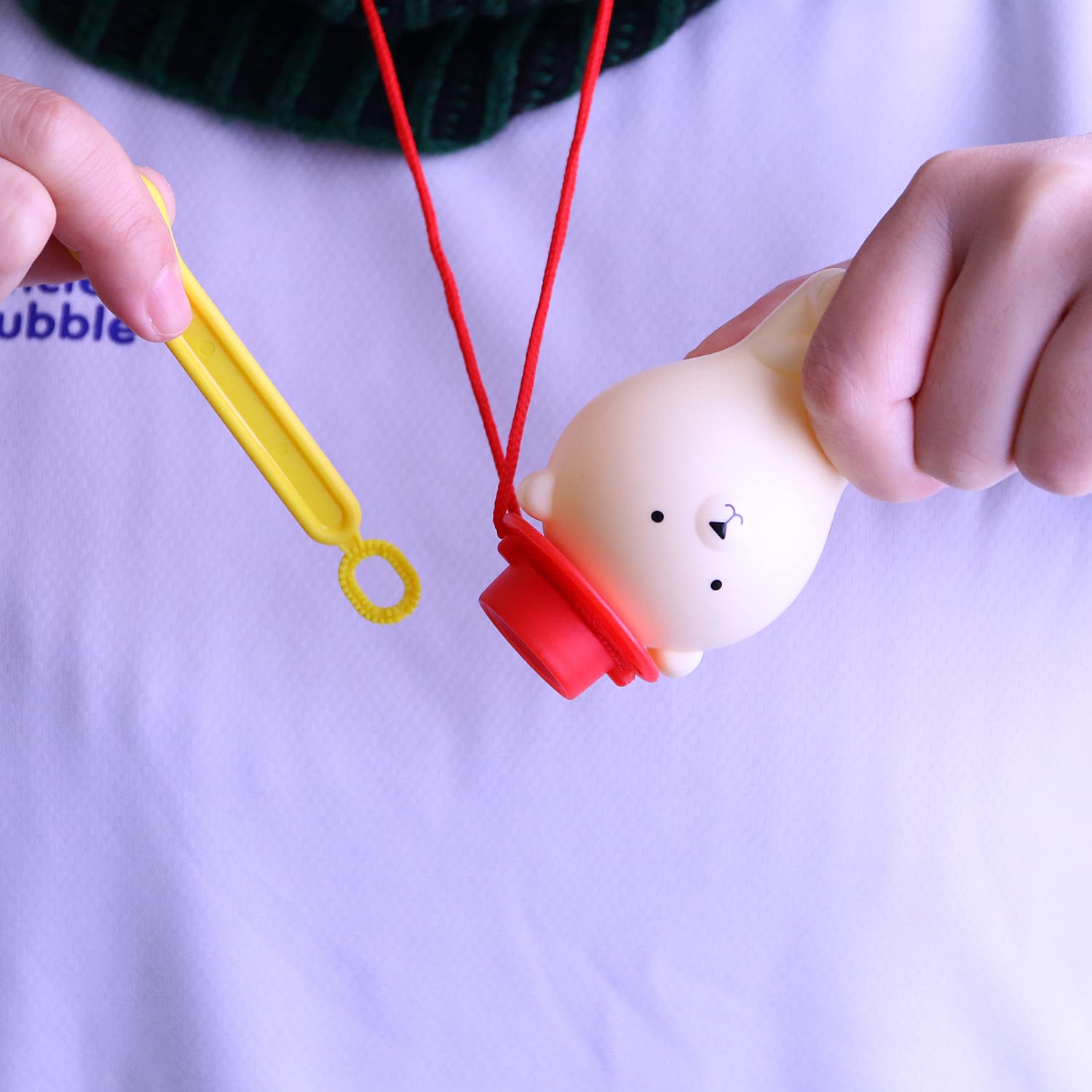 Uncle Bubble Fun Anti-Spill Pals kid-friendly materials support comfortable bubble play