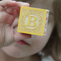 Uncle Goose Classic ABC Blocks are made from sustainable Michigan basswood with safe inks.