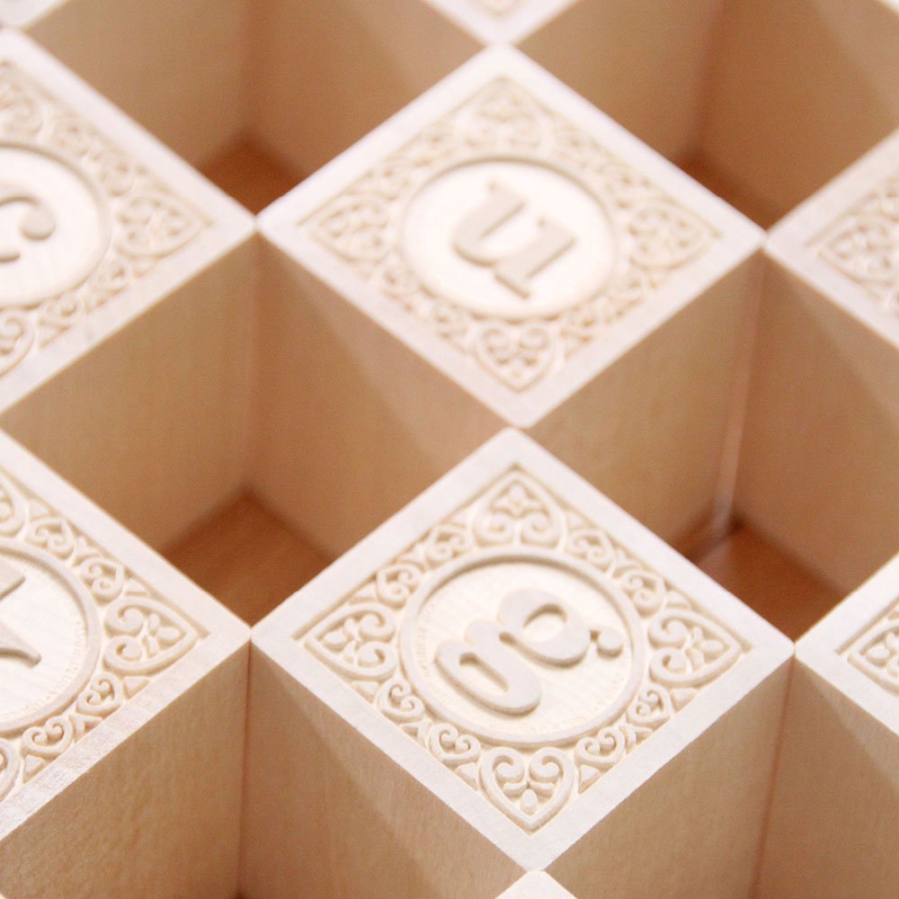 Uncle Goose alphablank blocks show c/n and other pairs for tactile alphabet exploration.