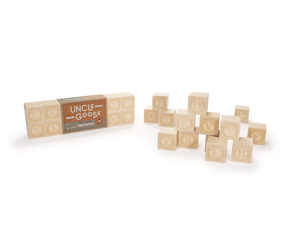 Uncle Goose made in USA blocks emphasize quality and sustainability