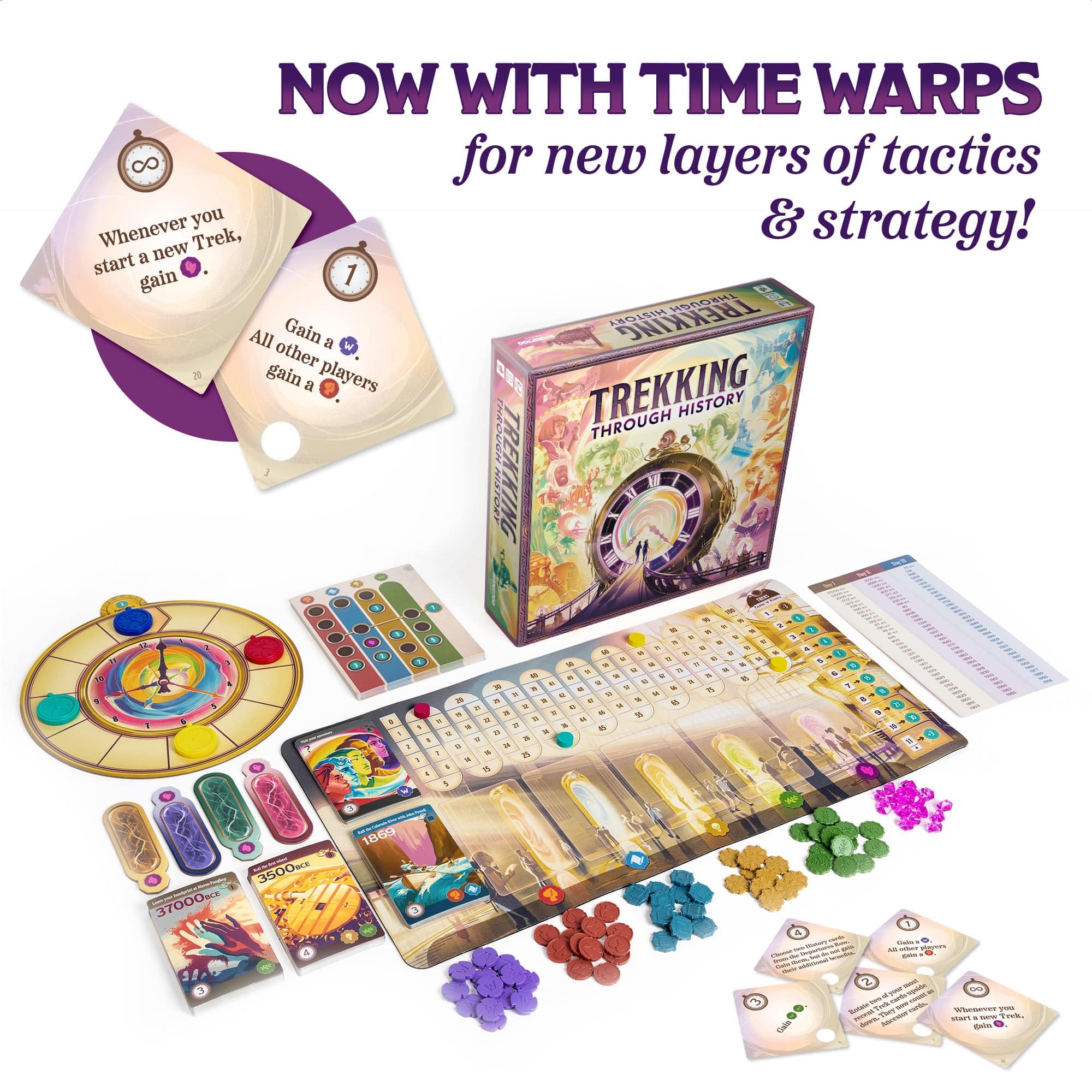 Underdog Games Trekking Through History components feel premium and gift-ready