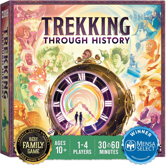 Underdog Games Trekking Through History cover art invites family game night