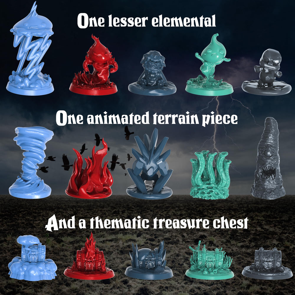 Underdusk Earth Elemental model, durable and detailed for repeat tabletop play.