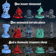 Underdusk Earth Elemental model, durable and detailed for repeat tabletop play.