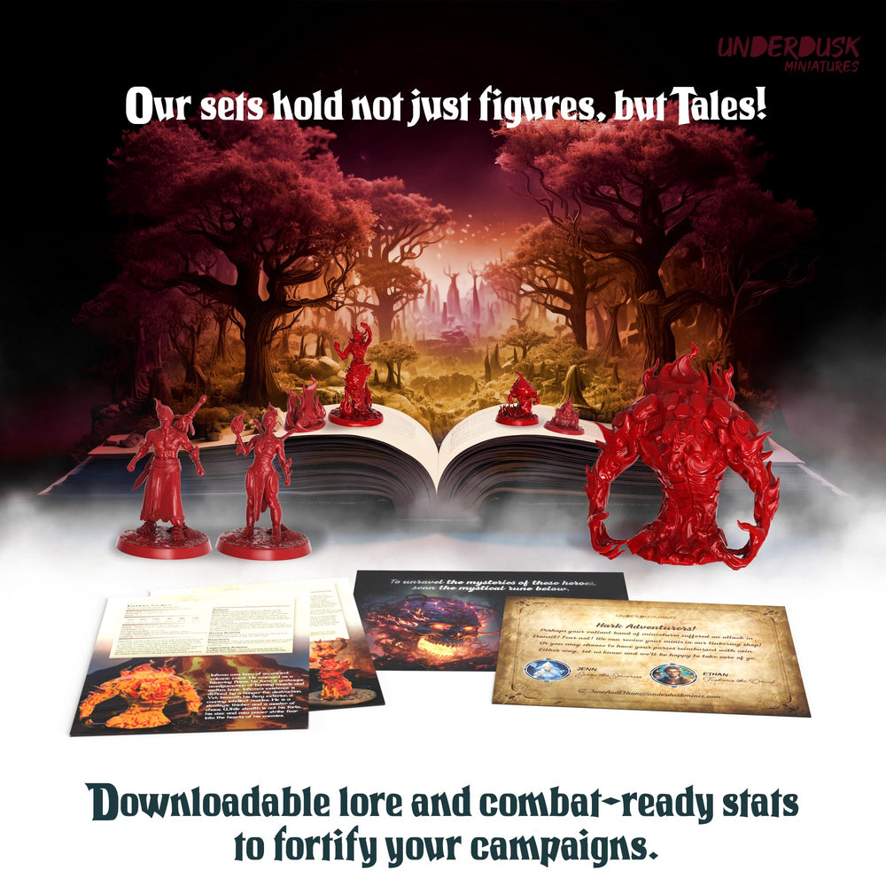 Underdusk Treasure Chest with elemental theme, adds lootable rewards to sessions.