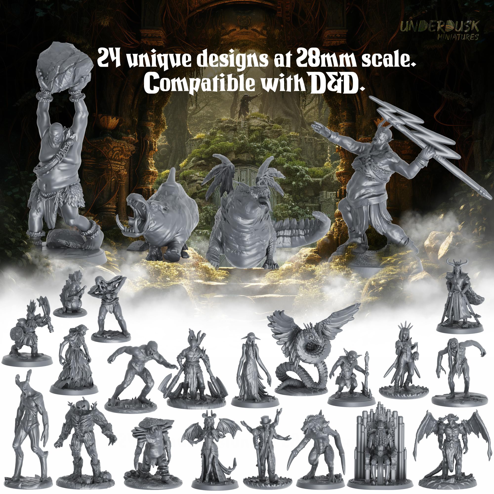 Underdusk Rhino Monstrosity miniature for heavy-hitting challenges