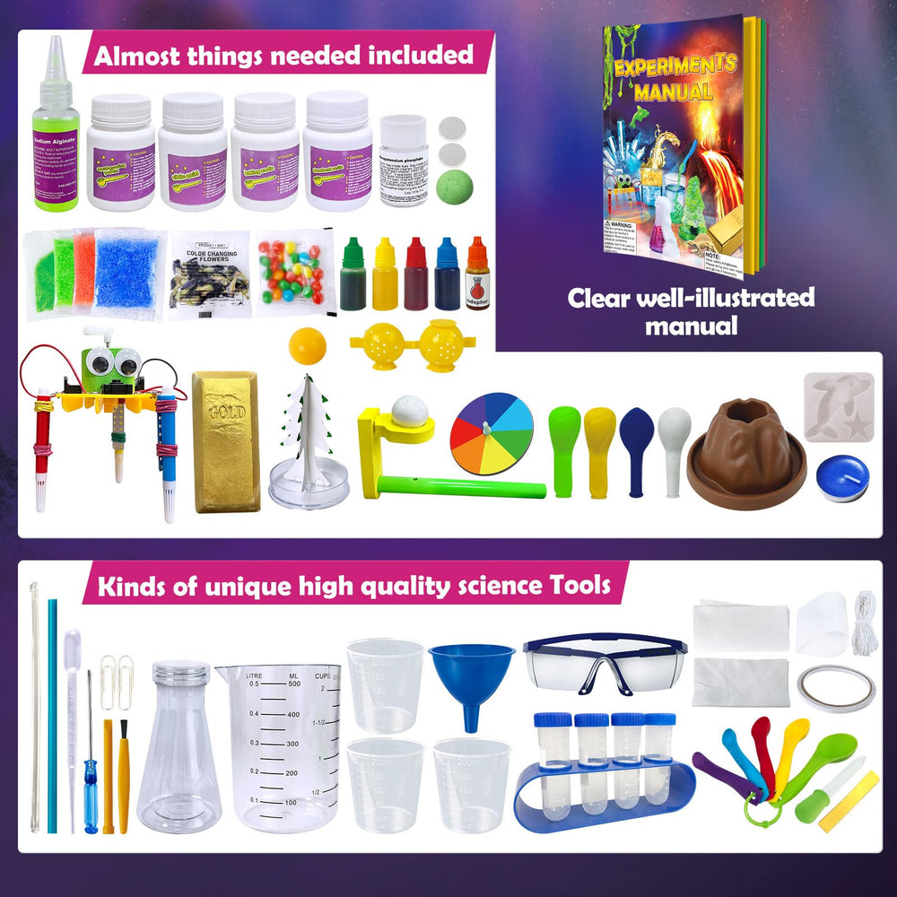 UNGLINGA 150 Experiments gift idea ideal for birthdays and holidays.