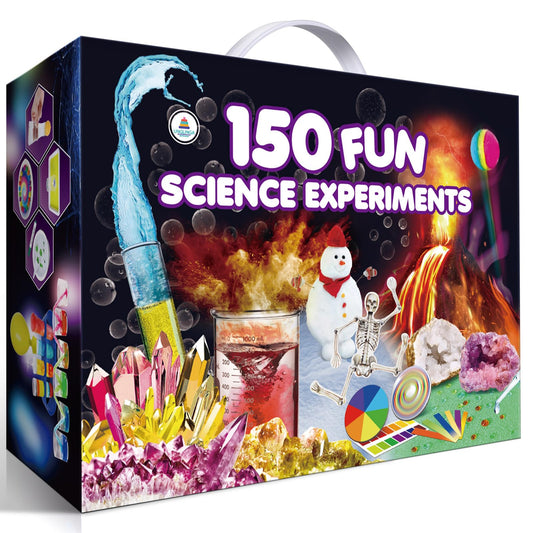 UNGLINGA 150 Experiments Kit cover invites curious kids to start hands-on STEM exploration