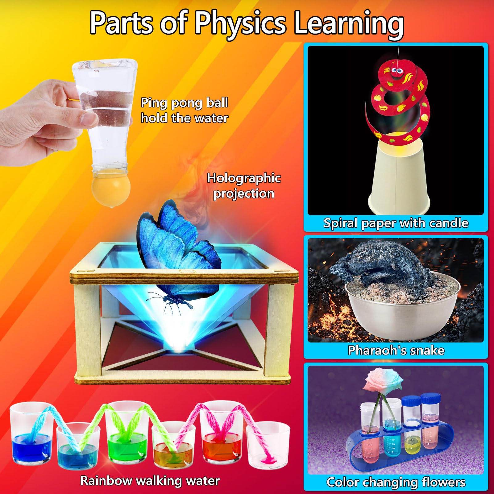 UNGLINGA holographic projection activity shows light effects