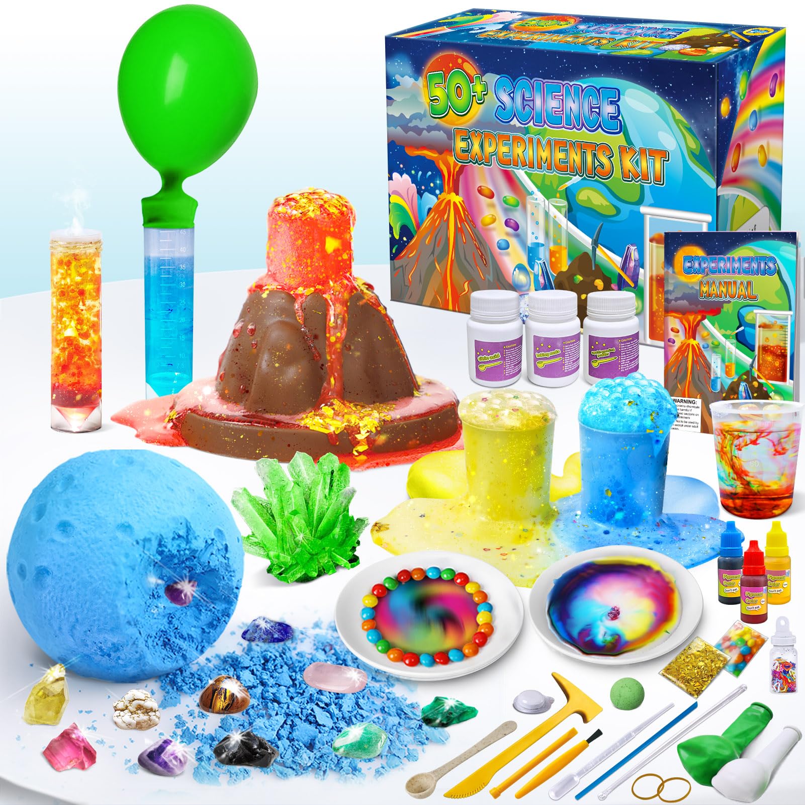 UNGLINGA volcano eruption experiment for hands-on STEM learning at home.