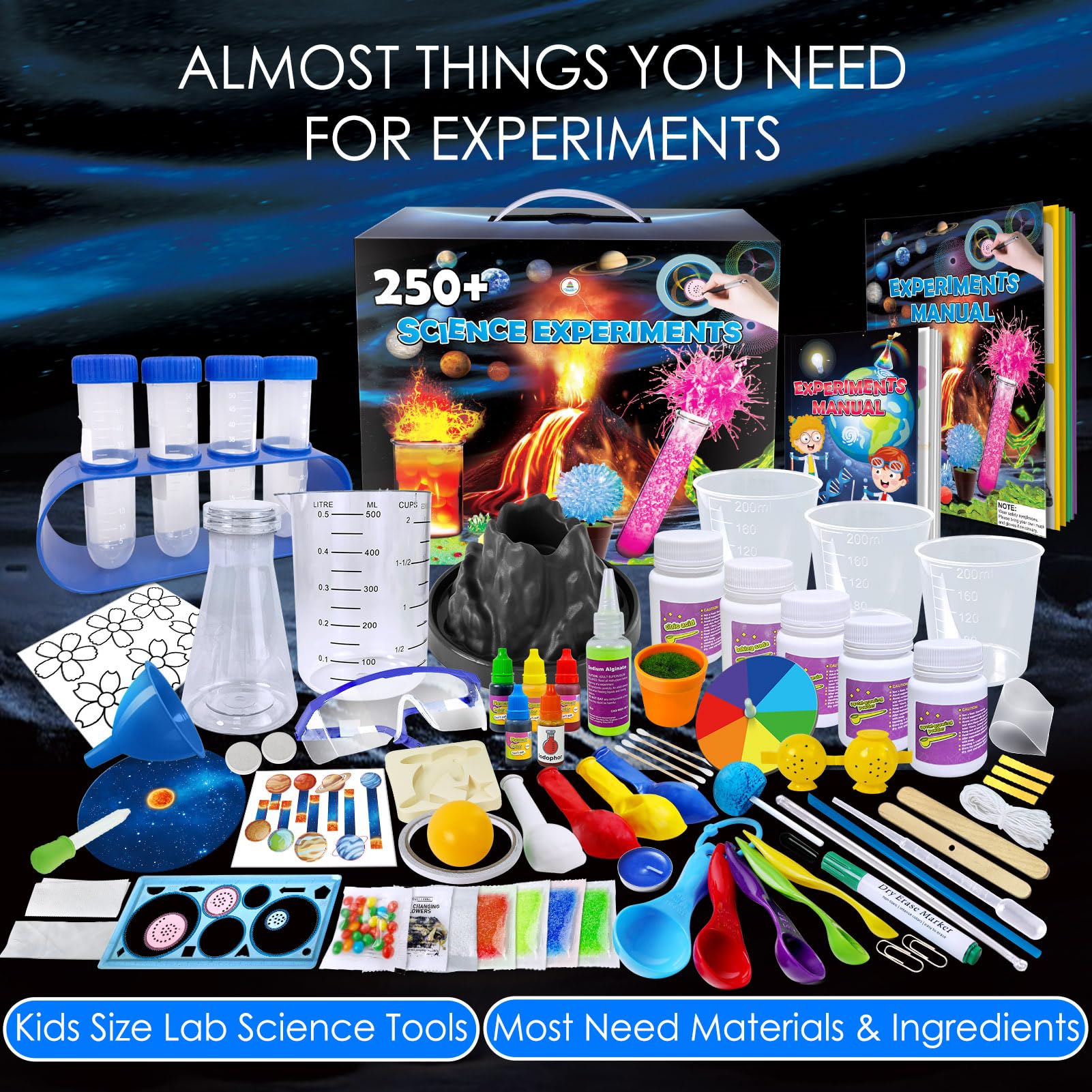 UNGLINGA chemistry tools with pipettes and test tubes for hands-on experiments