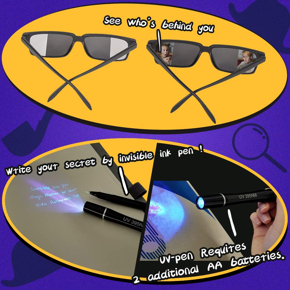 UNGLINGA dress-up spy costume supports creative role-play and storytelling.