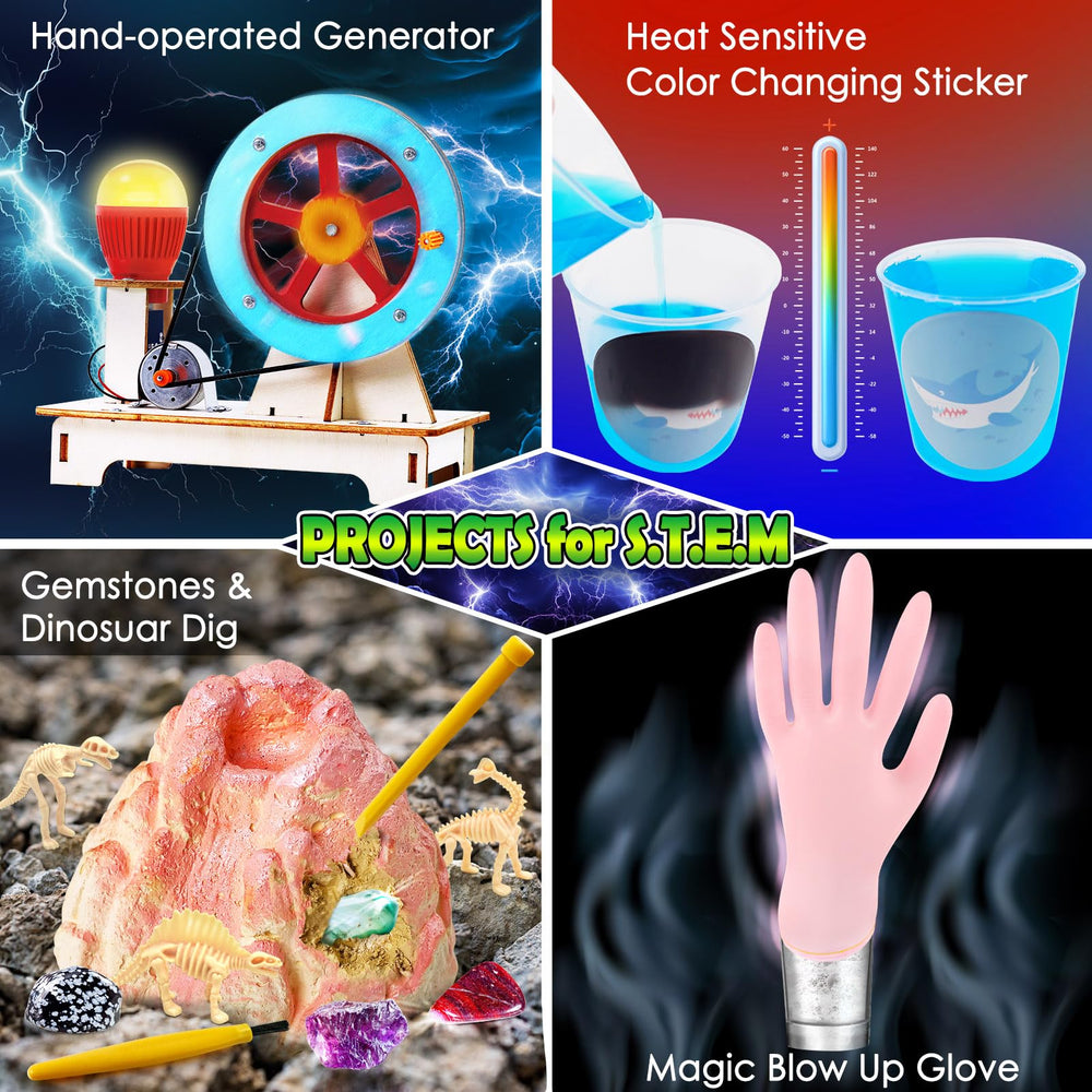 UNGLINGA hand-crank-generator activity powers mini experiments with kinetic learning