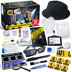 UNGLINGA Kids Spy Kit detective hat and glasses for imaginative roleplay and observation