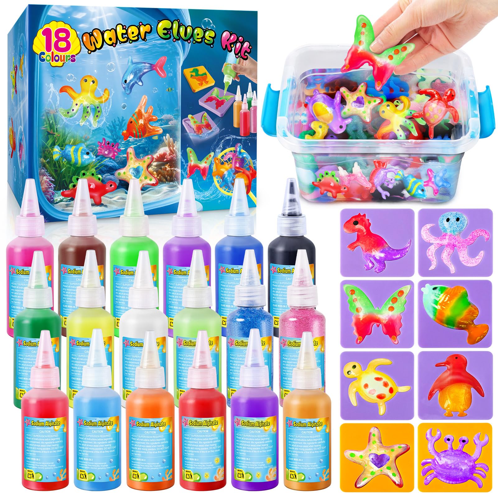 UNGLINGA Magic Water Elf Kit shows elf mold set for creative, imaginative play.