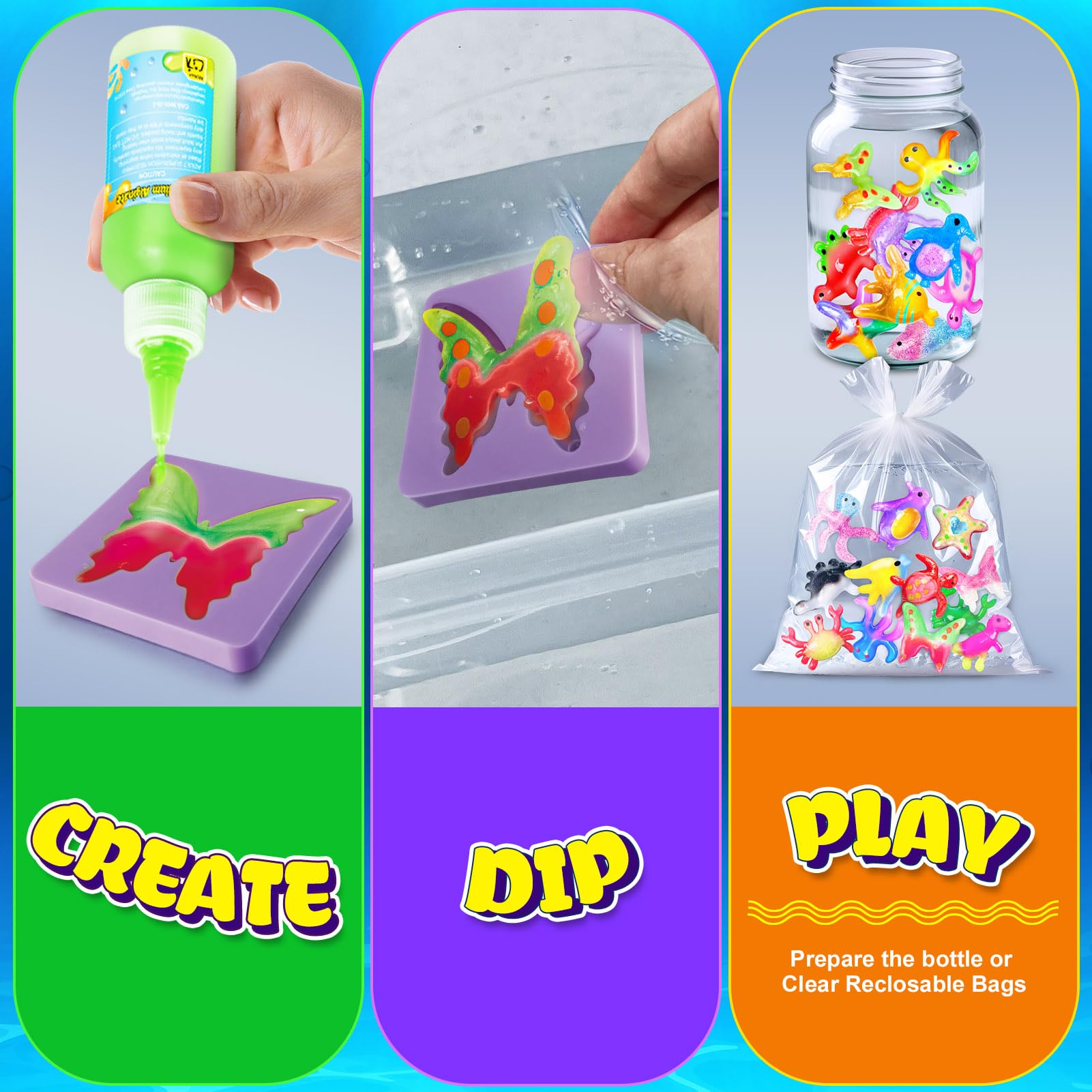 UNGLINGA Magic Water Elf Kit supports kid crafting with easy, kids-friendly steps.