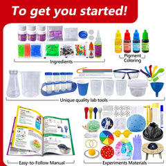 UNGLINGA test-tubes and flask support hands-on experiments at home