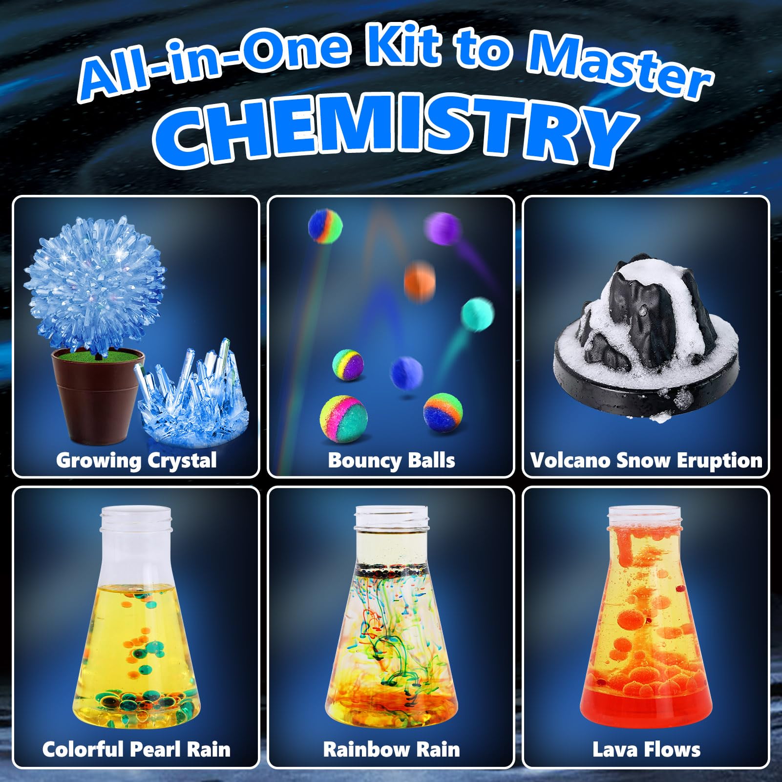 UNGLINGA volcano science kit eruption demo for exciting tabletop experiments