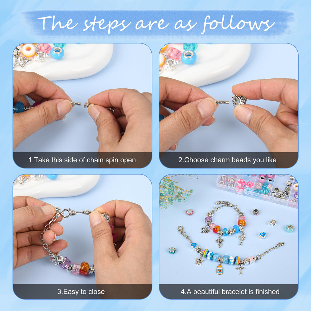 Beads, rings, and tools help kids express style and friendship through craft.