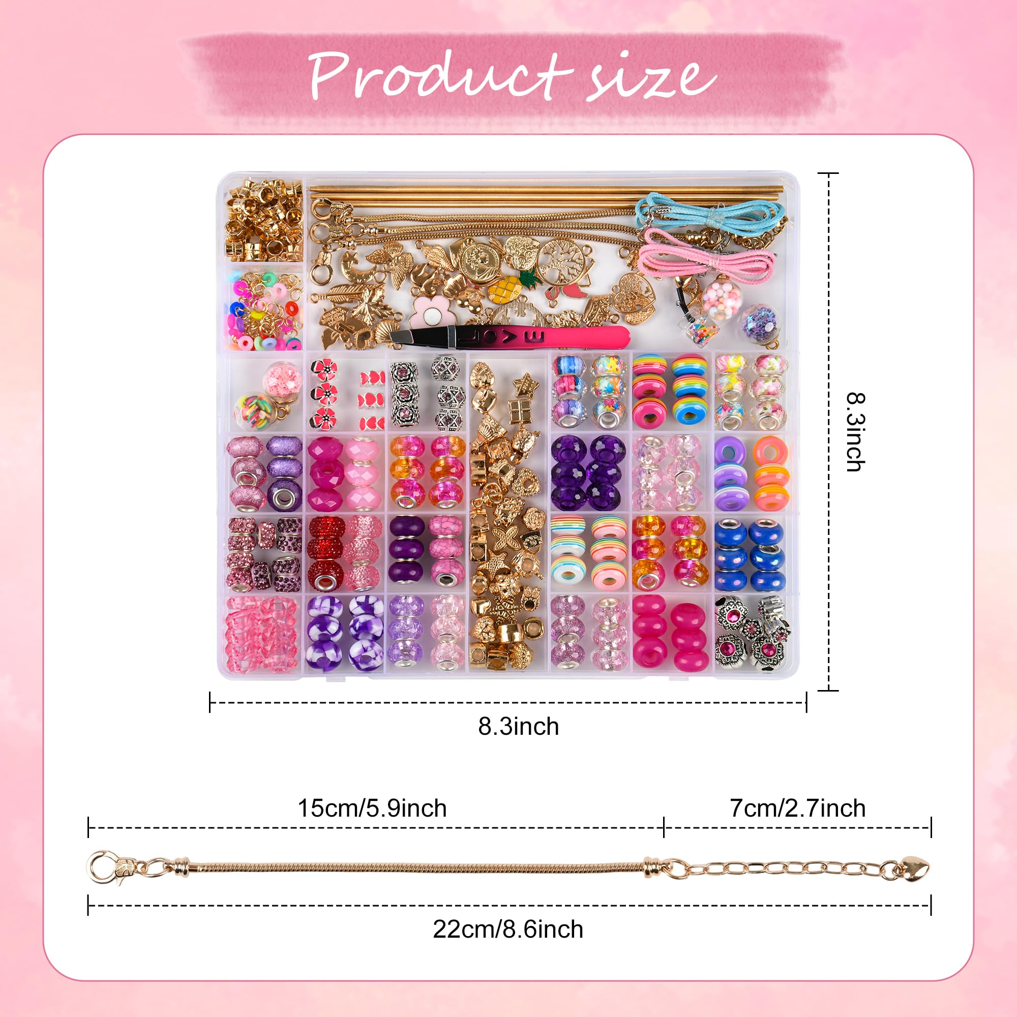Uniartfy storage box keeps beads organized for easy DIY sessions.