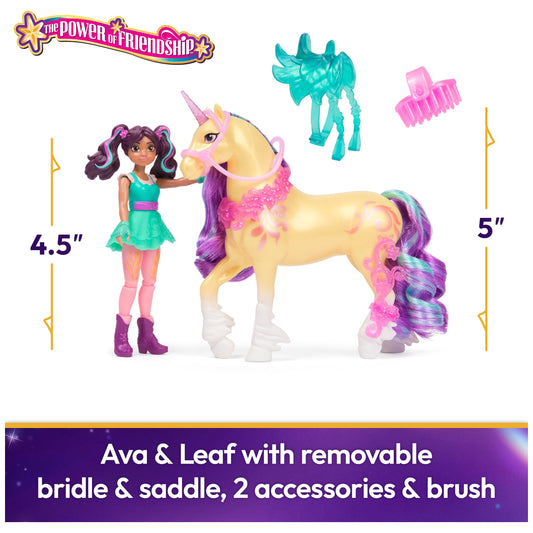 Unicorn Academy Ava 4.5 inch doll with 7 articulation points for dynamic poses.